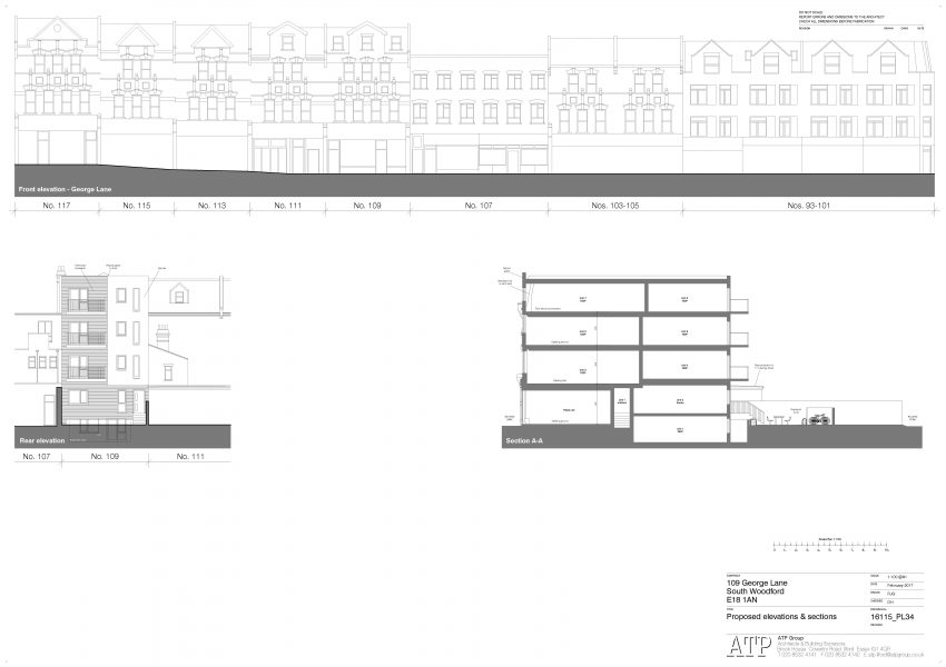 Proposed elevations & sections